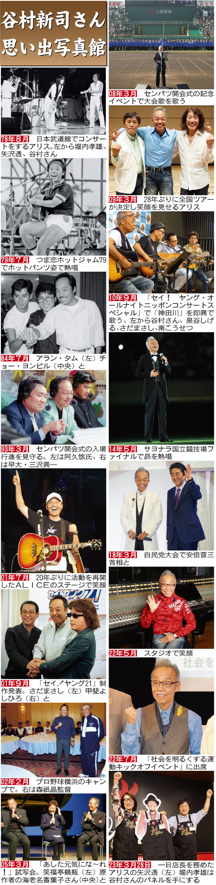 【イラスト】谷村新司さん思い出写真館