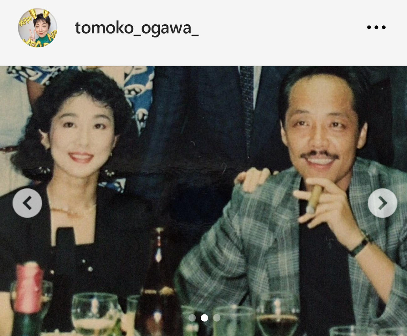 小川知子のインスタグラムから