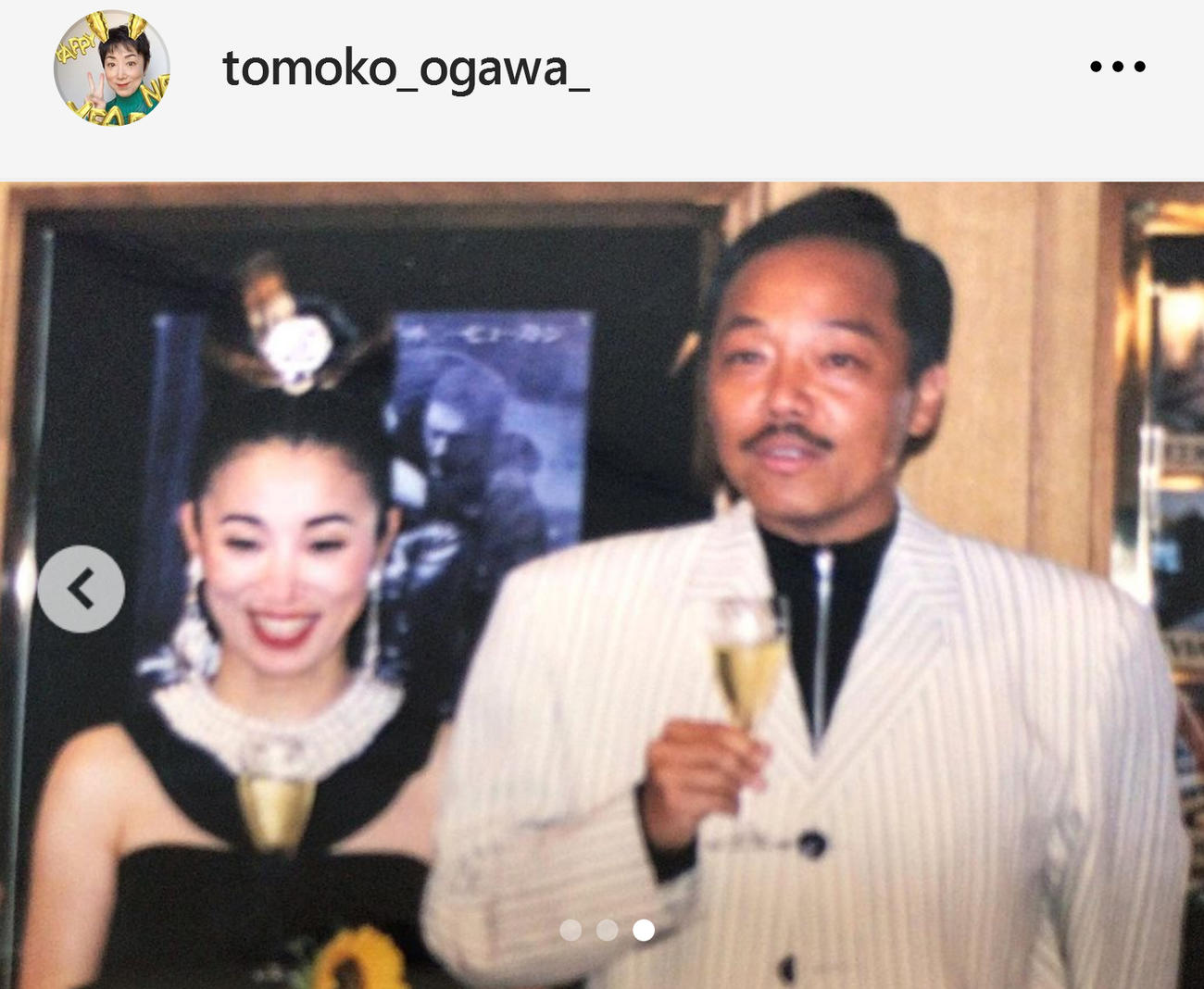 小川知子のインスタグラムから