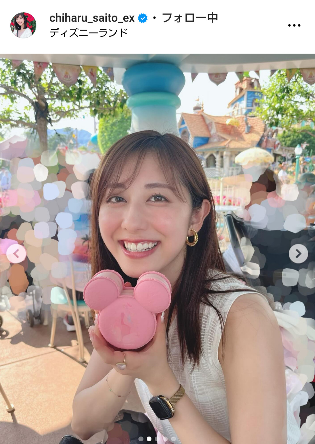 斎藤ちはるアナウンサーのインスタグラムから