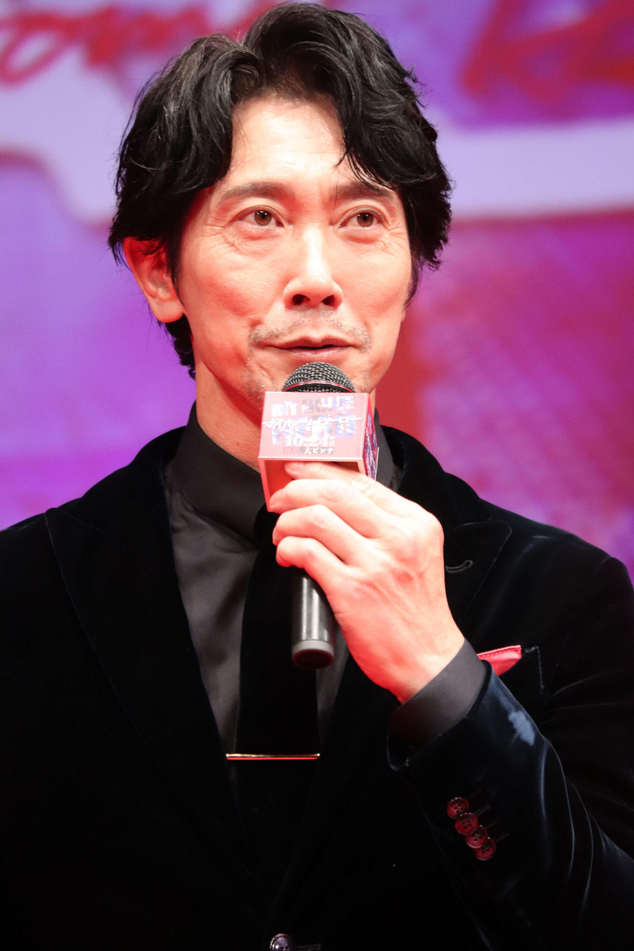 ドラマ＆映画「マイホームヒーロ－」制作発表イベントに登壇した佐々木蔵之介（撮影・加藤理沙）