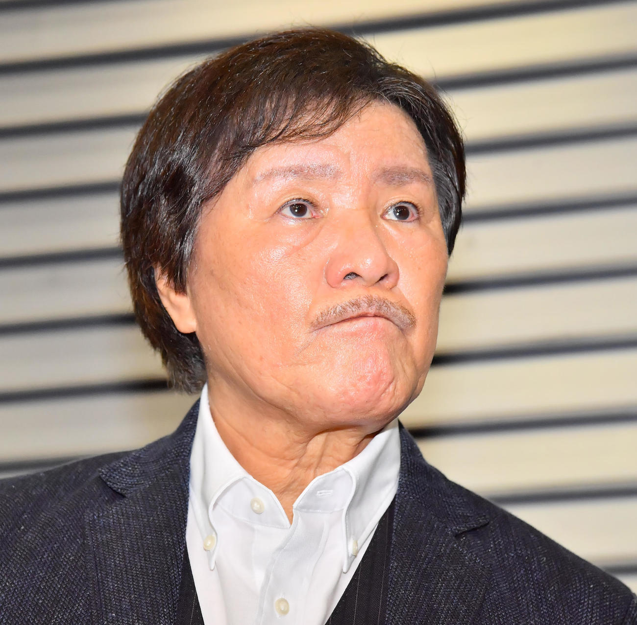 コンサート終了後に会見を行った堀内孝雄（撮影・清水貴仁）
