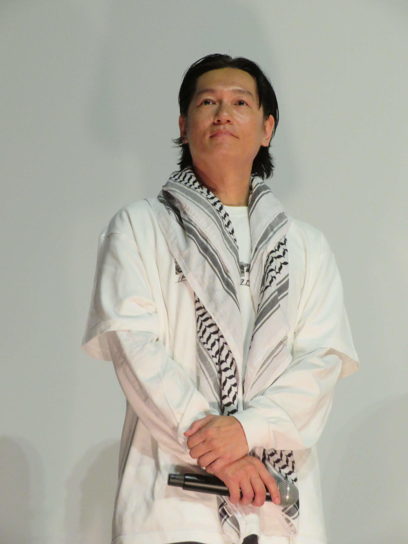 「若松孝二監督命日上映」で特別先行上映された「青春ジャック止められるか、俺たちを2」上映後、登壇した井浦新（撮影・村上幸将）