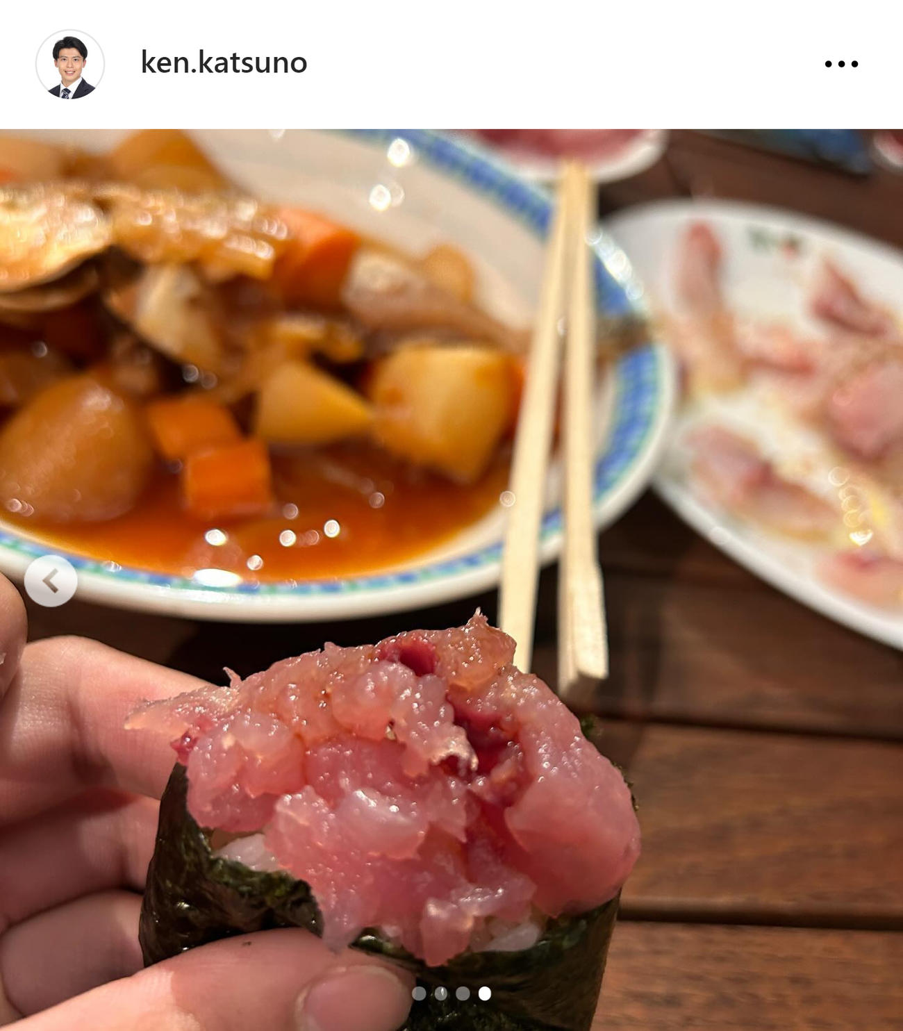 フジ勝野健アナのインスタグラムから