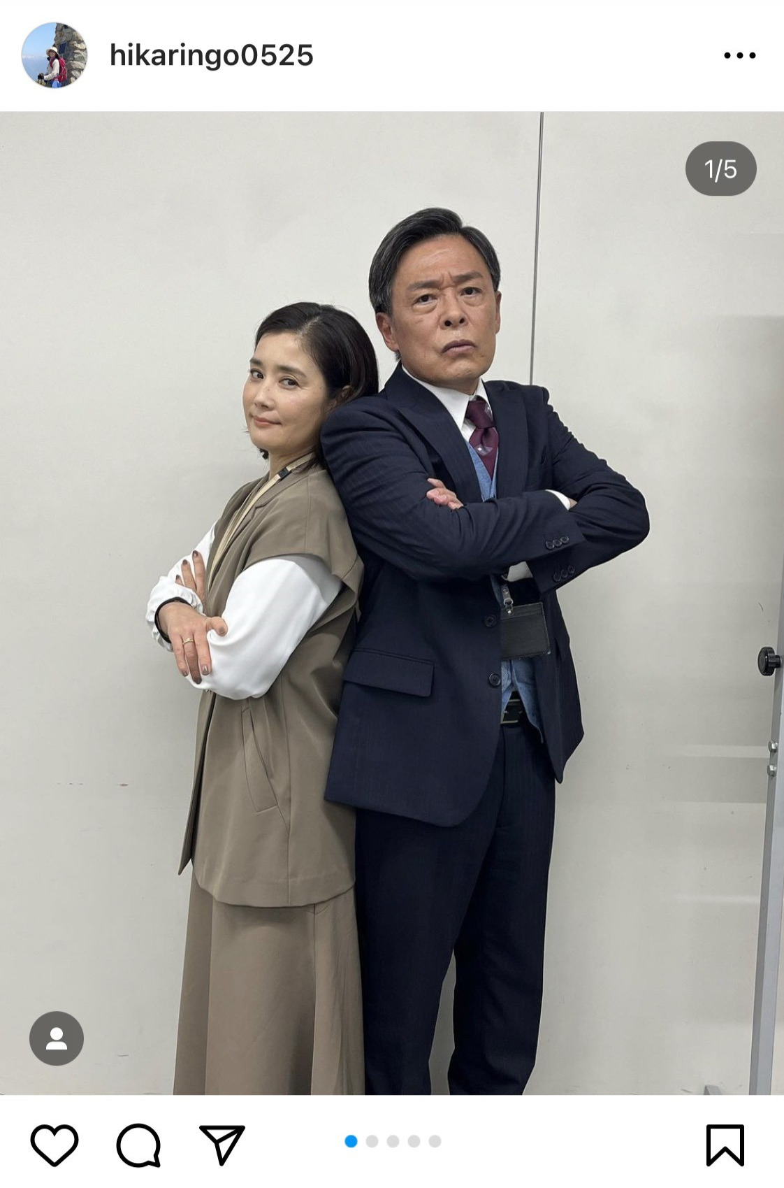 石田ひかりのインスタグラムから