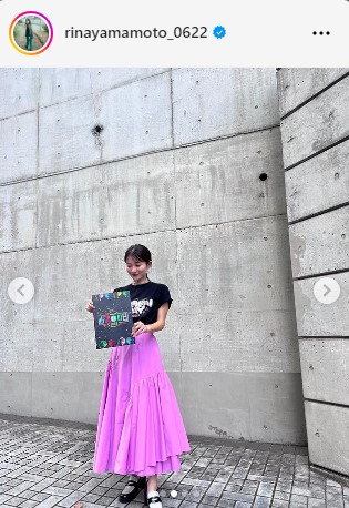 山本里菜アナウンサーのインスタグラムから