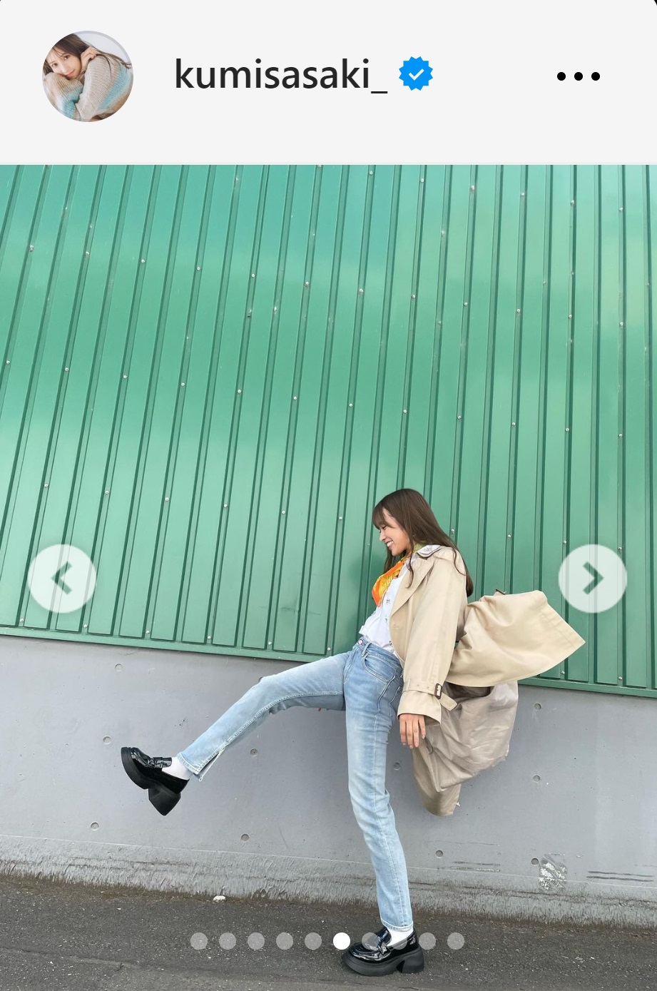 日向坂46佐々木久美のインスタグラムから