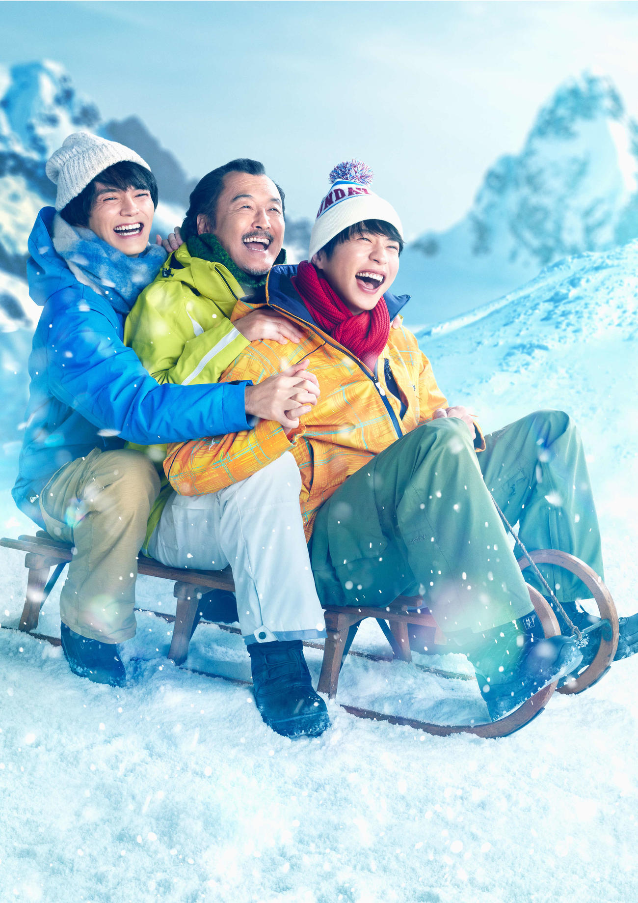テレビ朝日系ドラマ「おっさんずラブ－リターンズ－」の新撮ビジュアル。左から林遣都、吉田鋼太郎、主演の田中圭