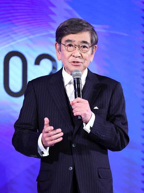 司会を務めた石坂浩二（撮影・足立雅史）