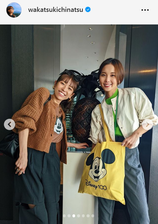 若槻千夏（左）とヒロド歩美（若槻千夏のインスタグラムから）