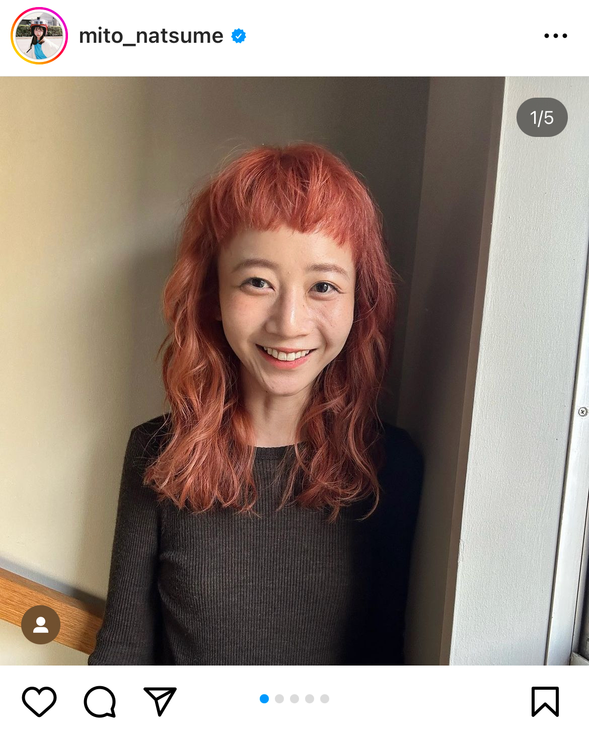 三戸なつめのインスタグラムから