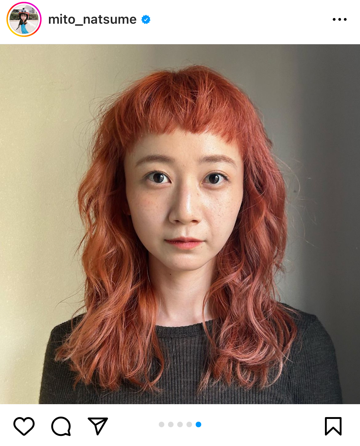 三戸なつめのインスタグラムから