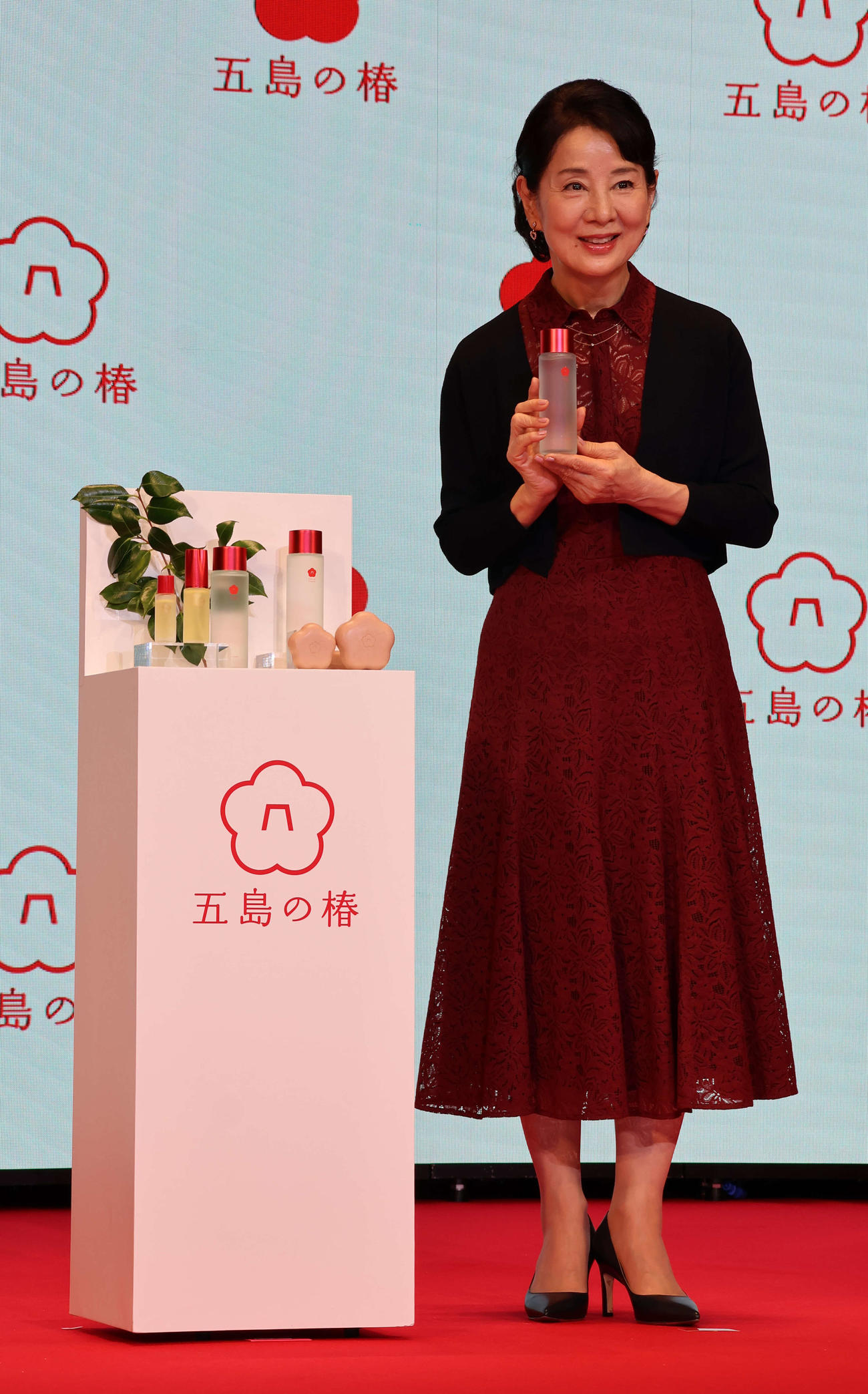 36年ぶりスキンケアCMが始まり、美容と健康についてトークする吉永小百合（撮影・村上久美子）