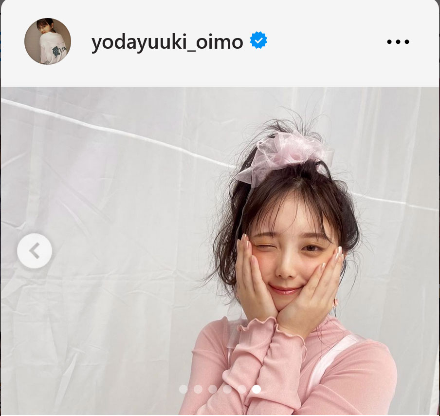 乃木坂46与田祐希のインスタグラムから