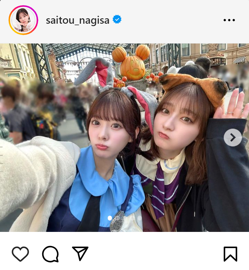 齊藤なぎさのインスタグラムから