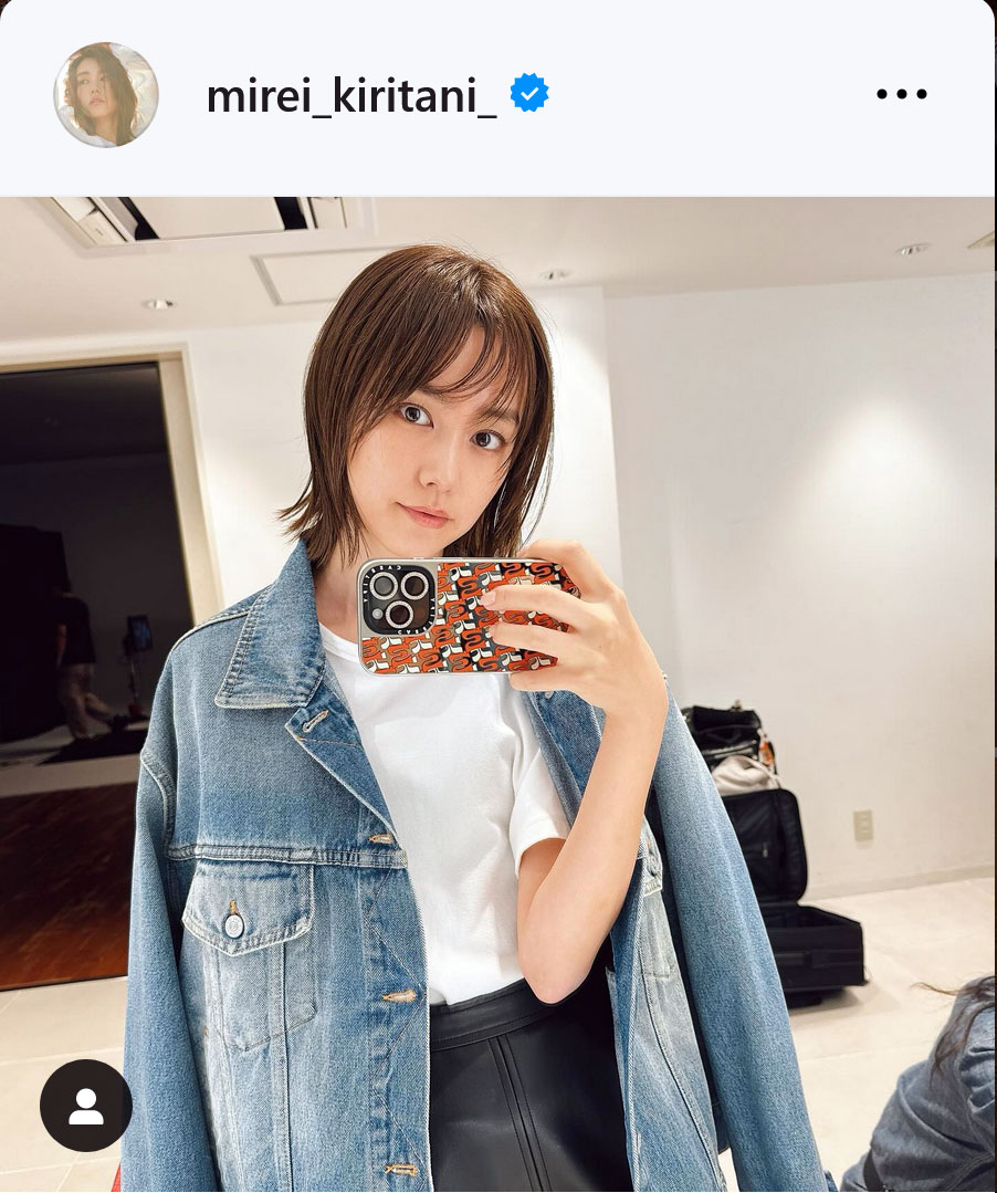 桐谷美玲のインスタグラムから