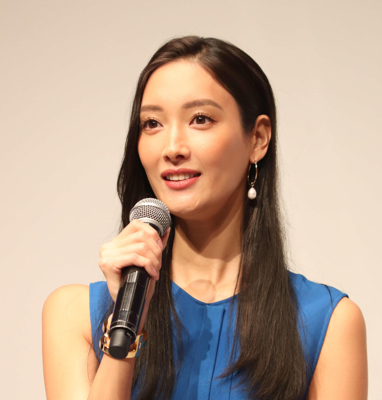「休息と回復を認め合う社会へ　supported by EVE」に登壇した菜々緒（撮影・加藤理沙）