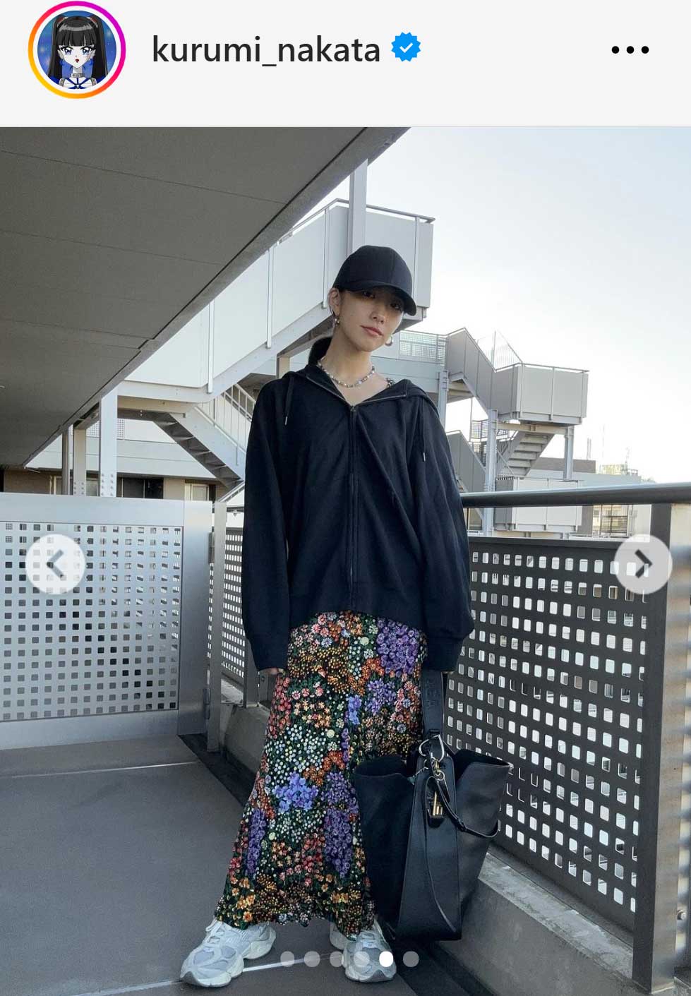 中田クルミのインスタグラムから