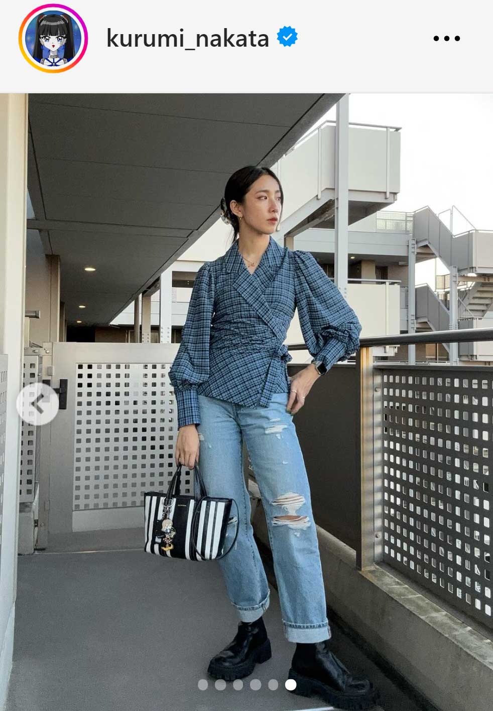中田クルミのインスタグラムから