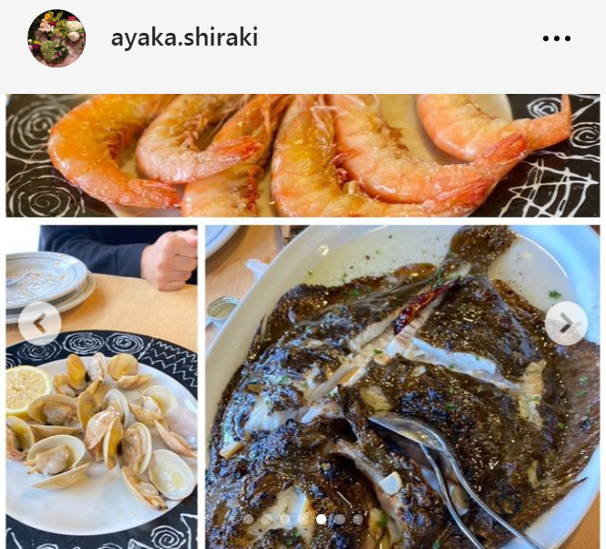 白城さやかのインスタグラムから