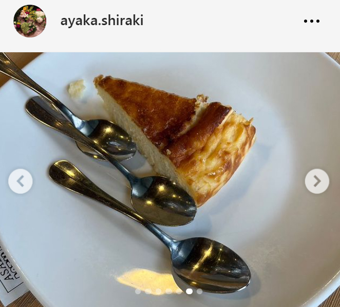 白城さやかのインスタグラムから