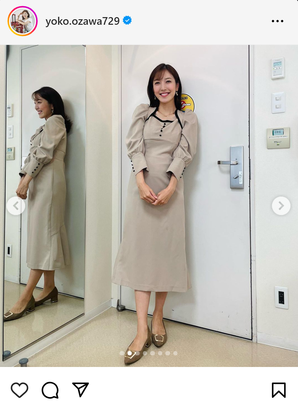 小澤陽子アナのインスタグラムから
