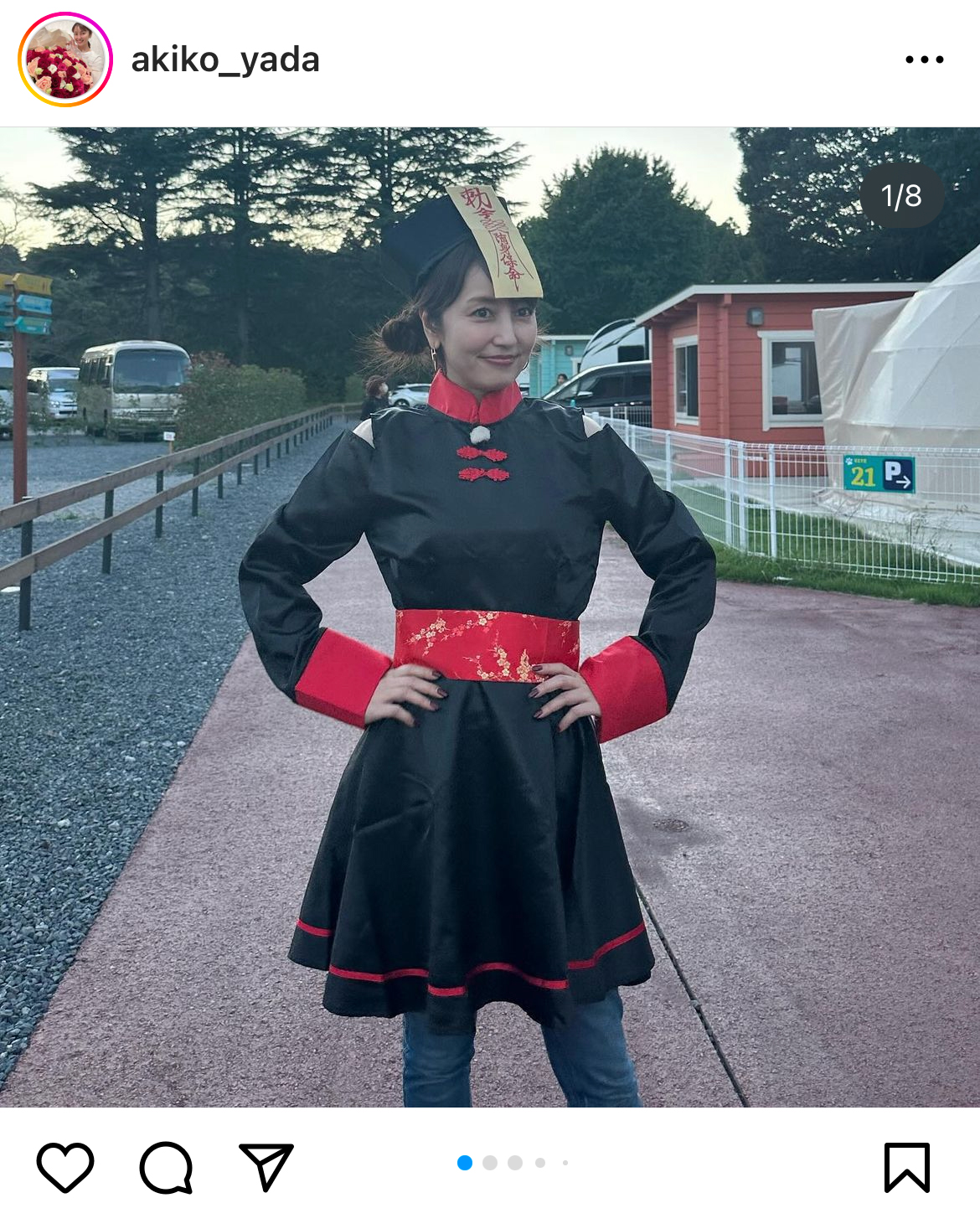 矢田亜希子のインスタグラムから