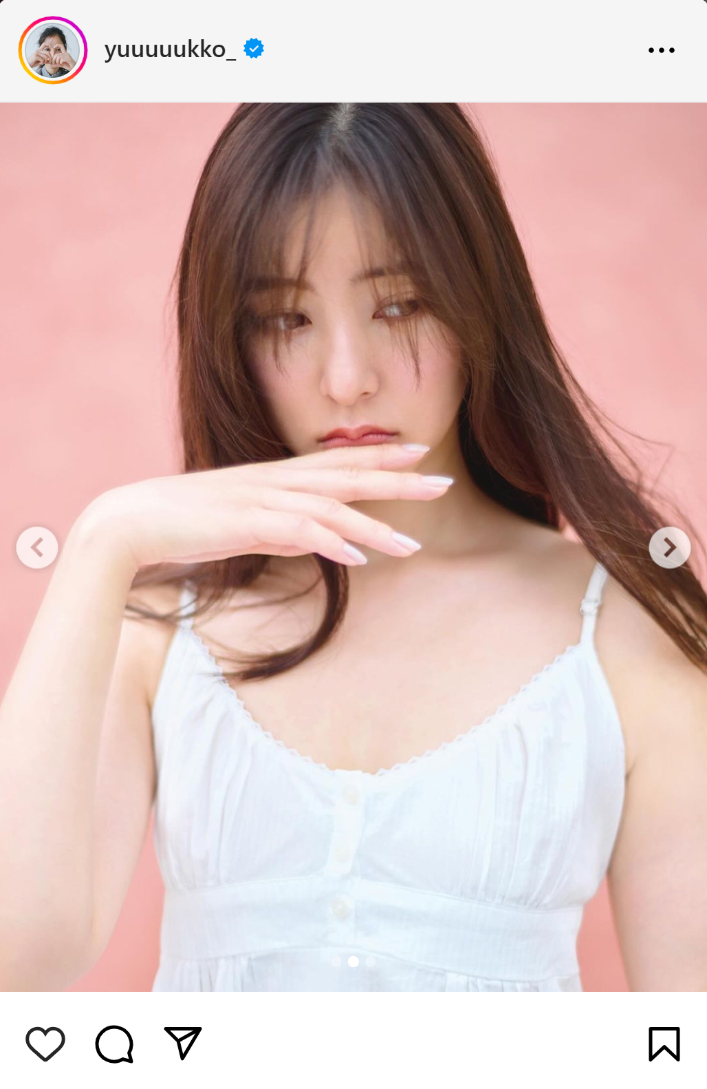 新木優子のインスタグラムから