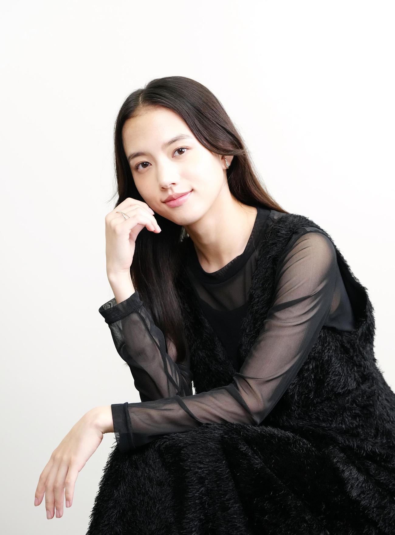 初舞台を前に、意気込みを語った清原果耶（撮影・江口和貴）