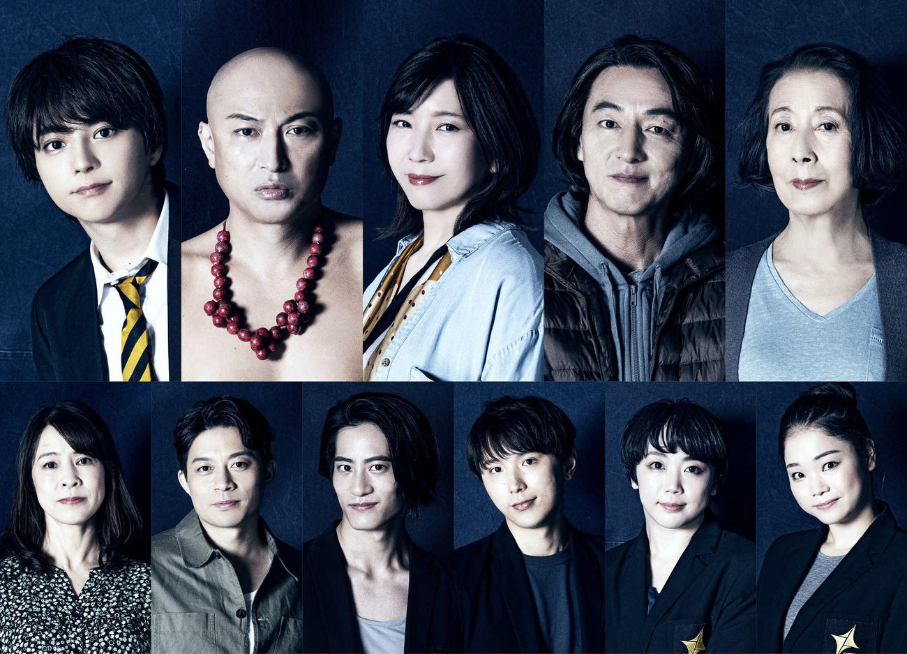 舞台「モンスター・コールズ」のキャスト。上段左は主演の佐藤勝利