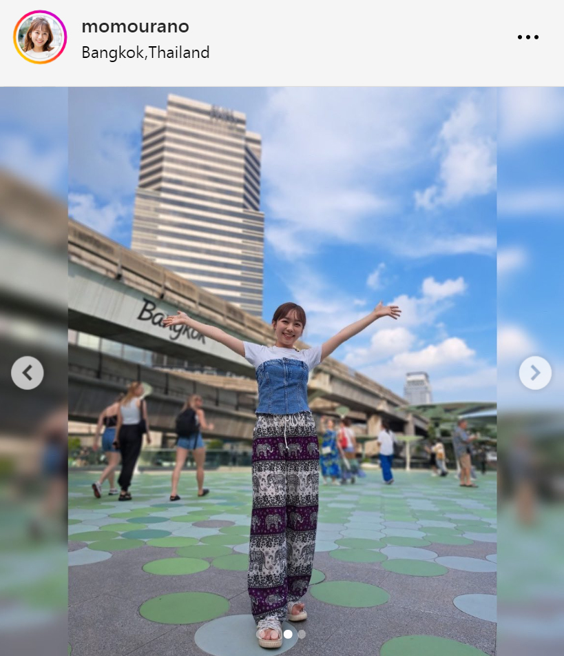 浦野モモアナのインスタグラムから