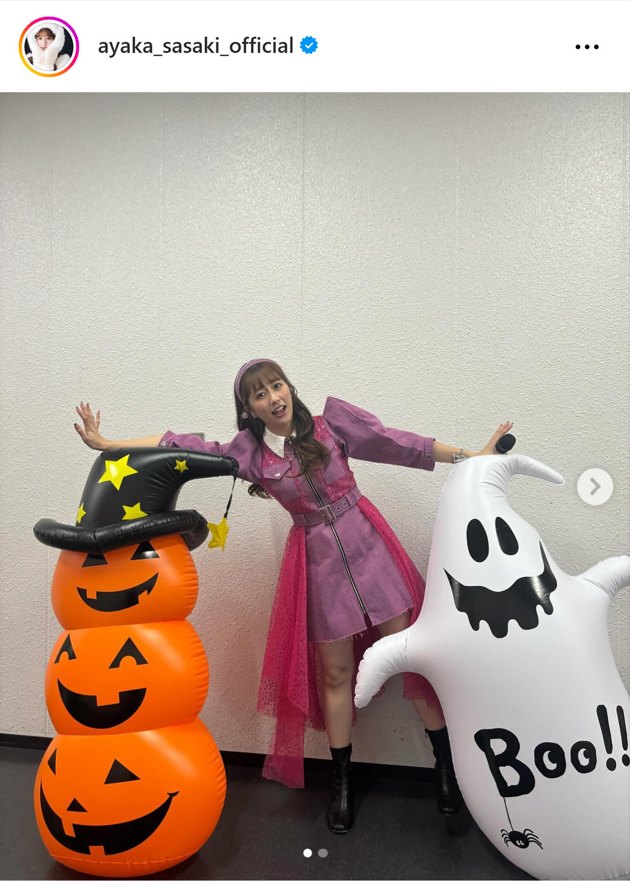 佐々木彩夏のインスタグラムから