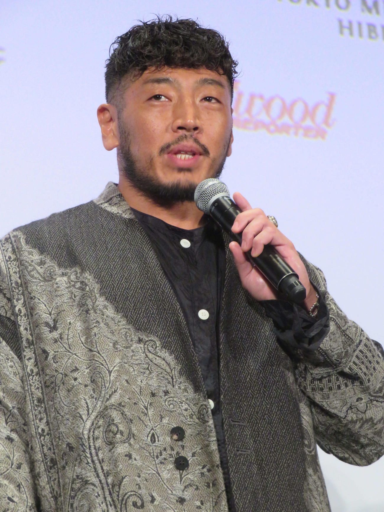 東京国際映画祭で上映された「辰巳」舞台あいさつに登壇した後藤剛範（撮影・村上幸将）
