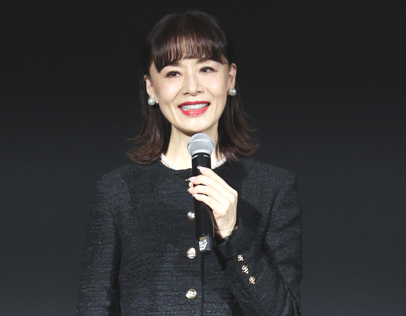 「月丘夢路、井上梅次100年祭」のレセプションに出席した大地真央（撮影・野上伸悟）