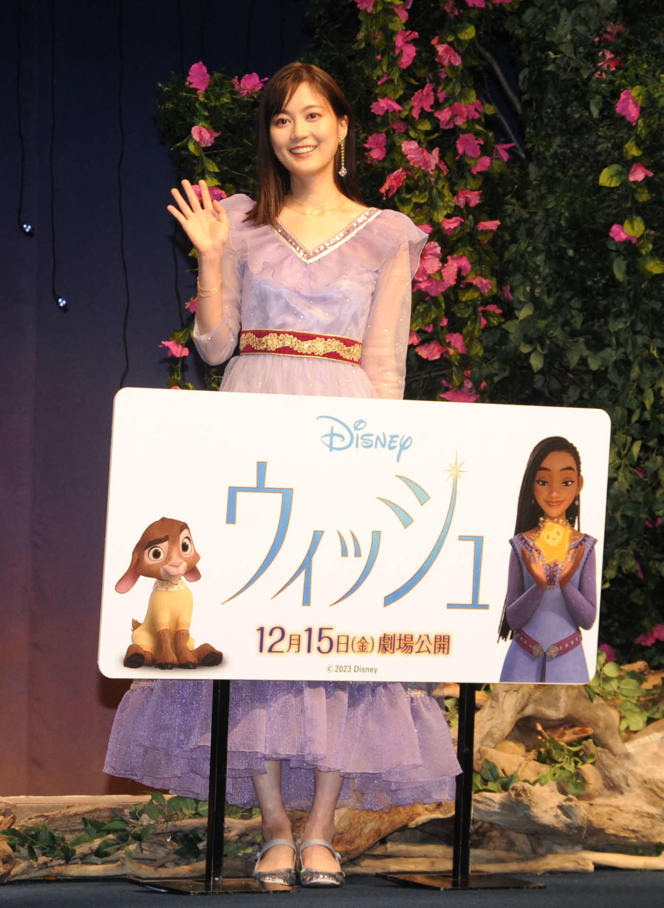 ウォルト・ディズニー創立100周年記念作品「ウィッシュ」劇中歌お披露目イベントに出席した生田絵梨花（撮影・松尾幸之介）
