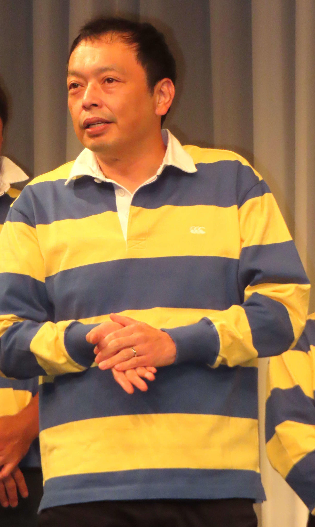 「ジャパンラグビーリーグワン　よしもと芸人が全力応援！ラグビーキックオフツアー！」発表記者会見に出席した中川家礼二