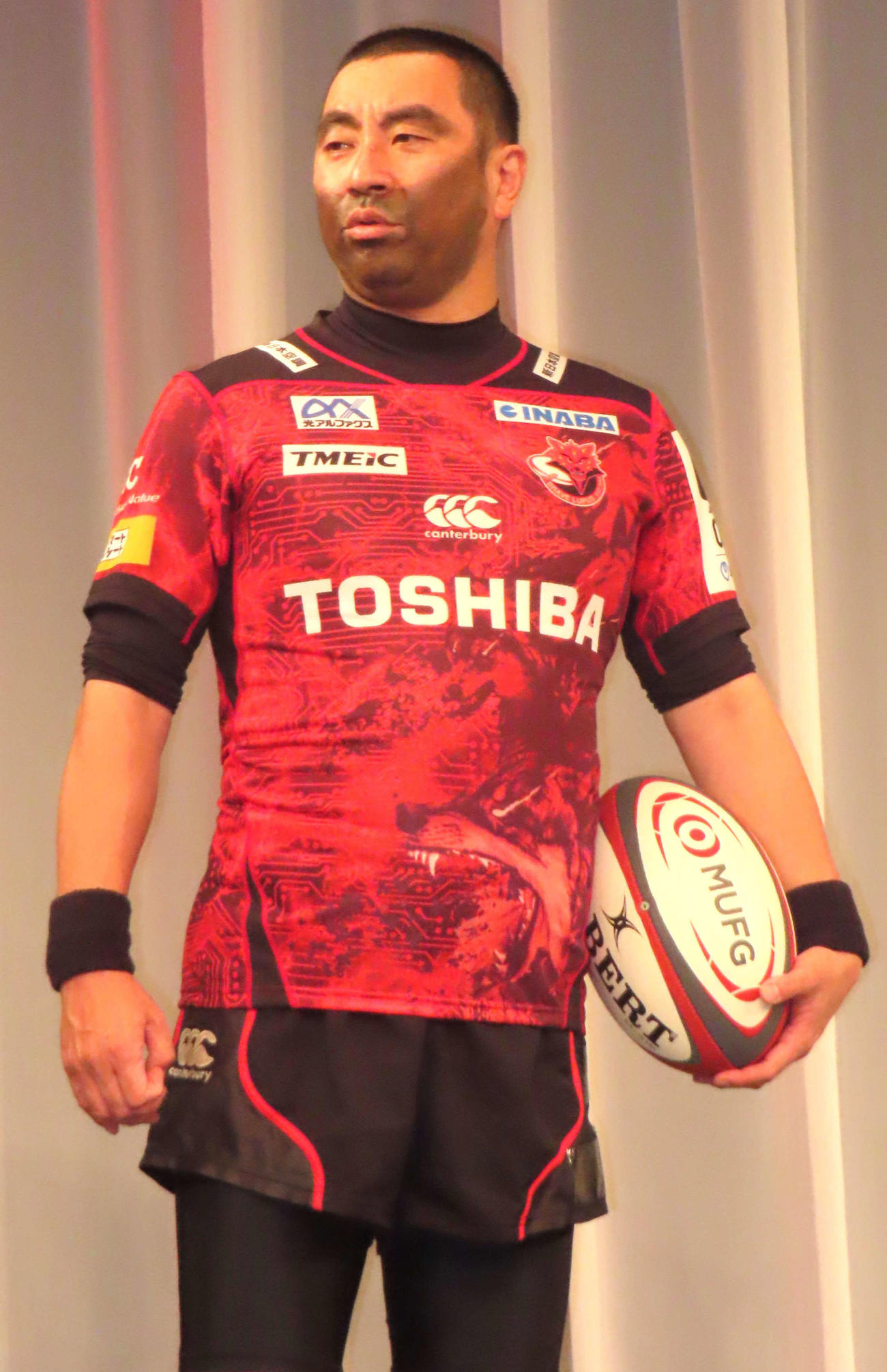 「ジャパンラグビーリーグワン　よしもと芸人が全力応援！ラグビーキックオフツアー！」発表記者会見に出席したレイザーラモンRG