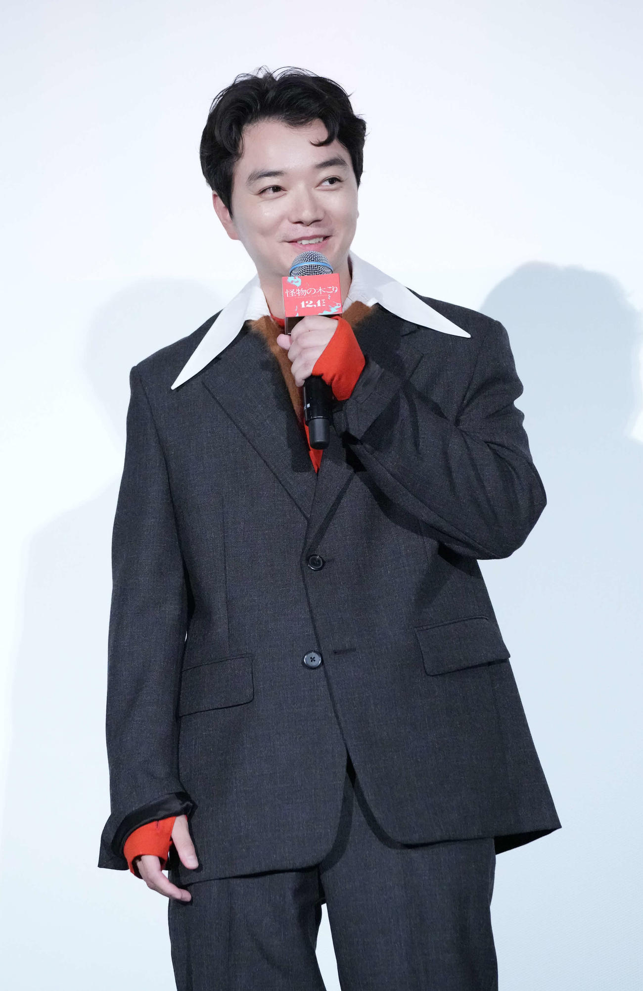 映画「怪物の木こり」の東京国際映画祭ジャパンプレミアに臨む染谷将太（撮影・小沢裕）