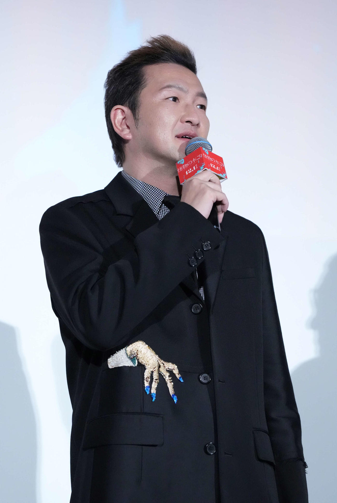 映画「怪物の木こり」の東京国際映画祭ジャパンプレミアに臨む中村獅童（撮影・小沢裕）