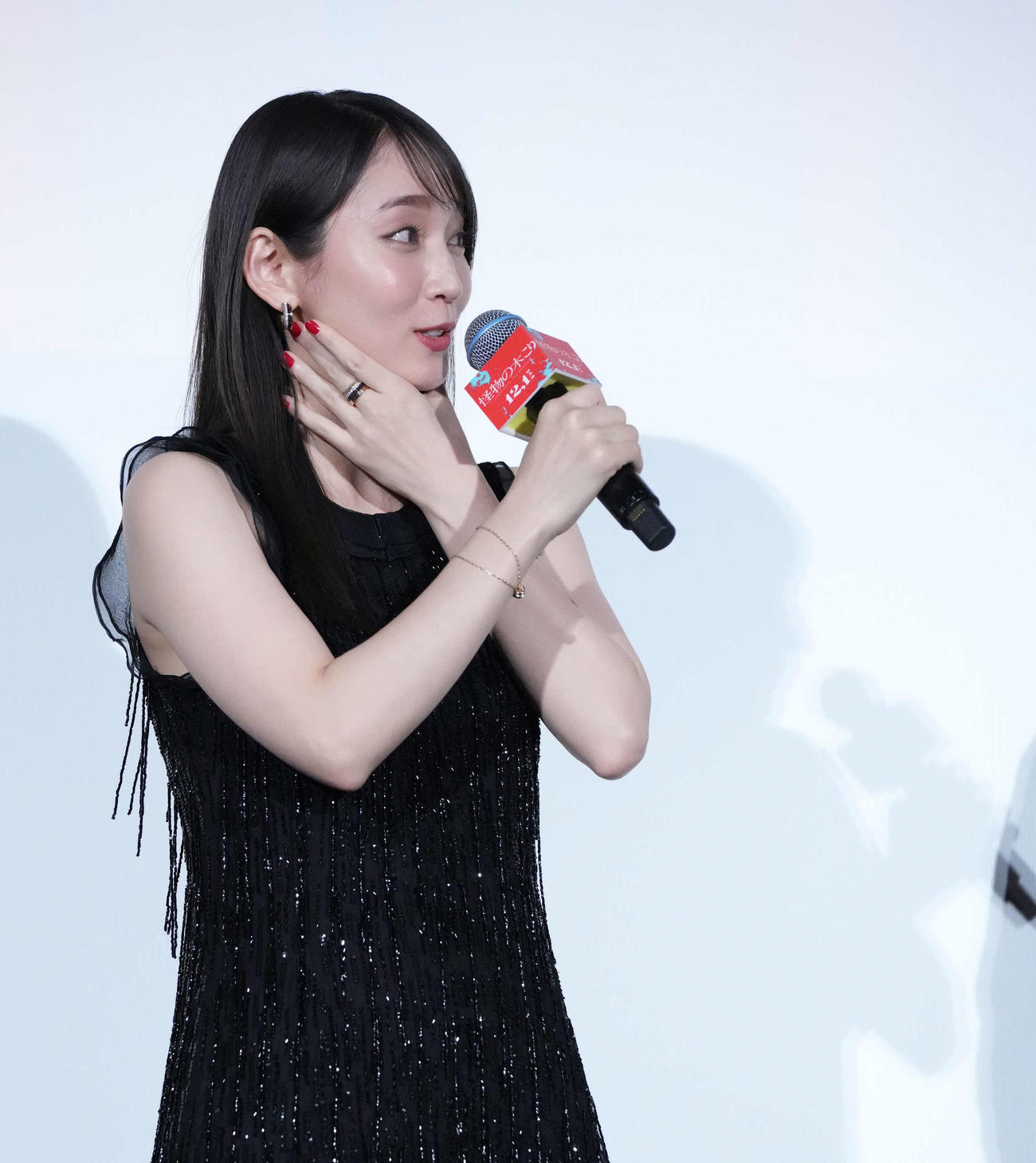 映画「怪物の木こり」の東京国際映画祭ジャパンプレミアに臨む吉岡里帆（撮影・小沢裕）