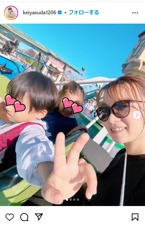 保田圭の公式インスタグラムから