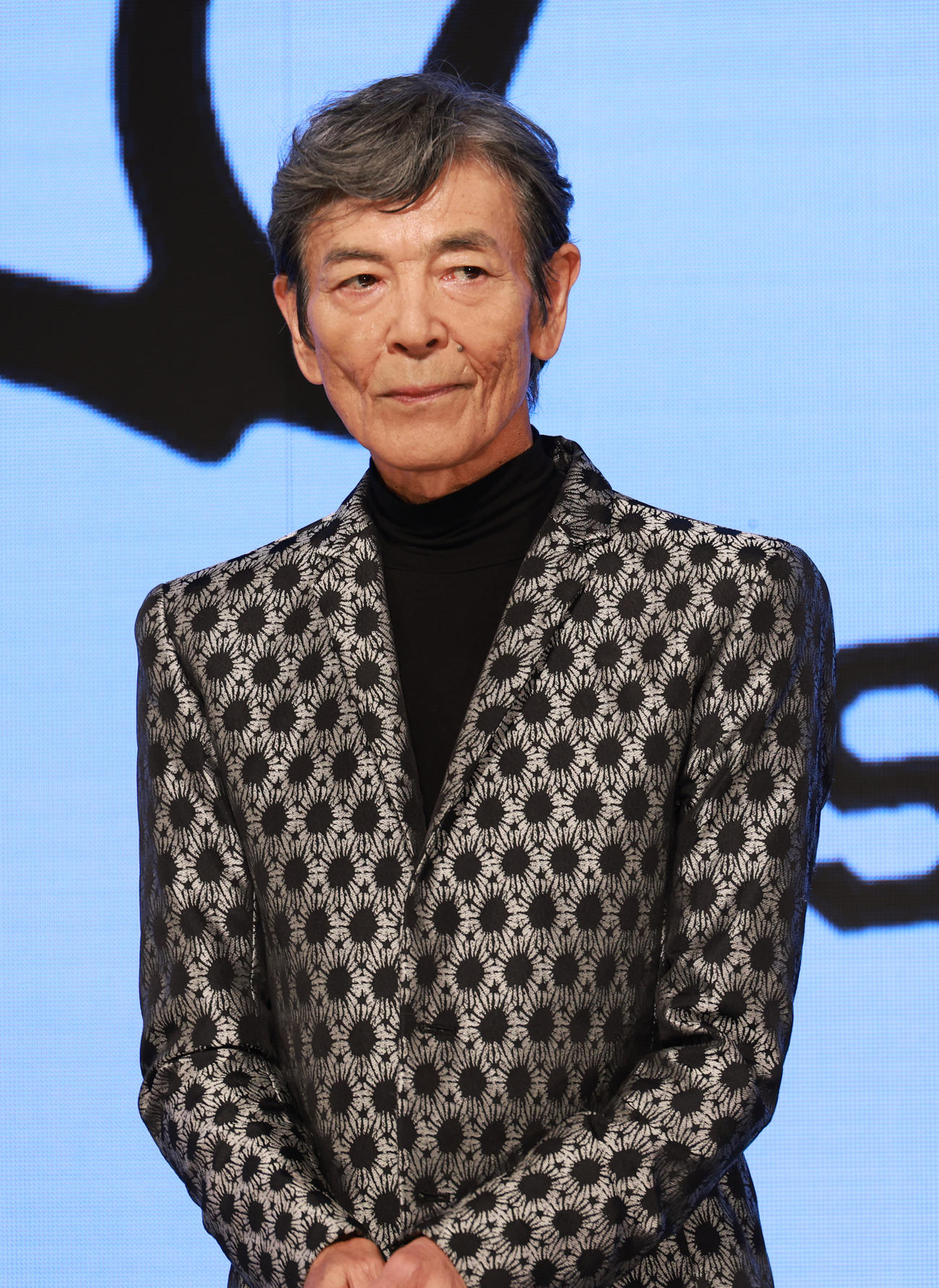 映画「あぶない刑事」製作発表を行う柴田恭兵（撮影・中島郁夫）