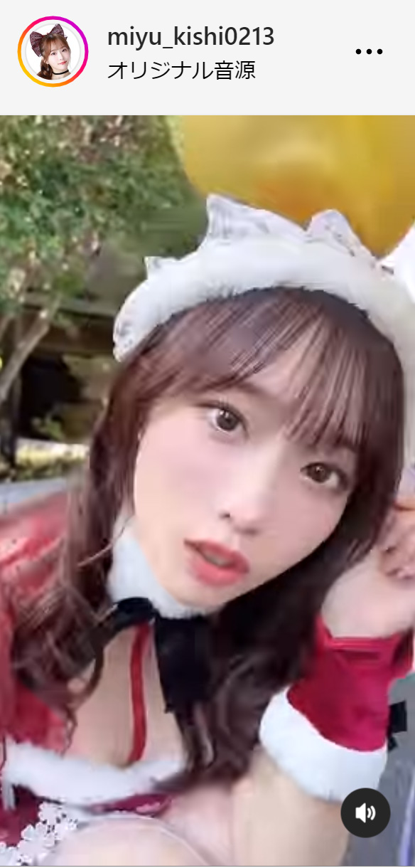 岸みゆのインスタグラムから