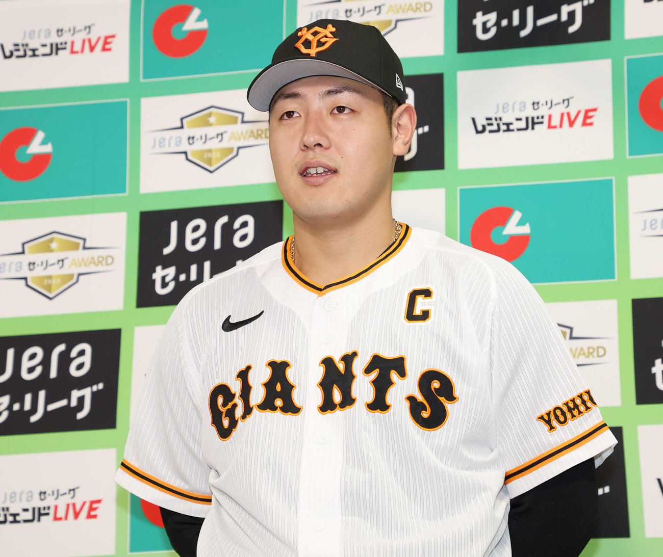 巨人岡本和真（2023年9月23日撮影）