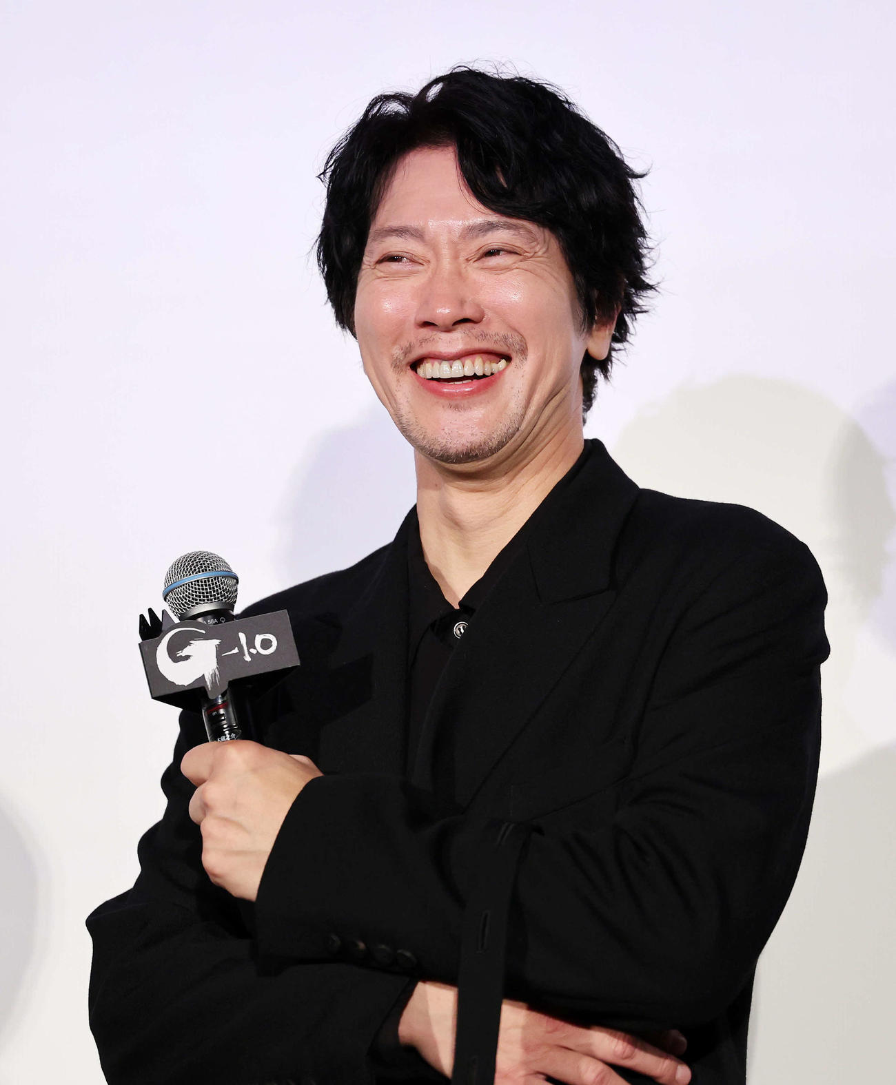 舞台あいさつに臨む佐々木蔵之介（撮影・鈴木正人）