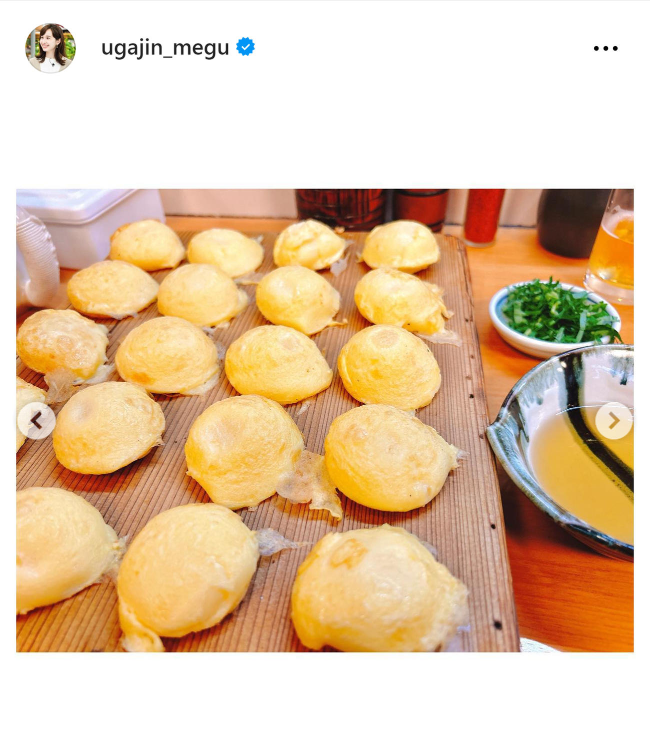 明石焼き（TBS宇賀神メグアナのインスタグラムから）
