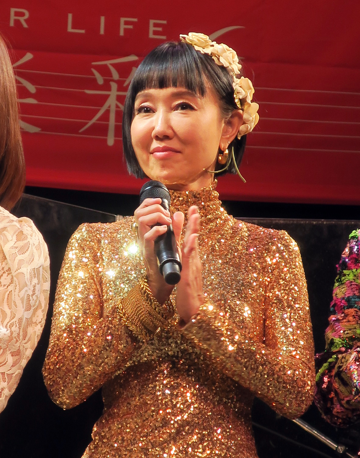 「2023 LIVE FOR LIFE音楽彩」囲み取材で本田美奈子．さんについて語る工藤夕貴