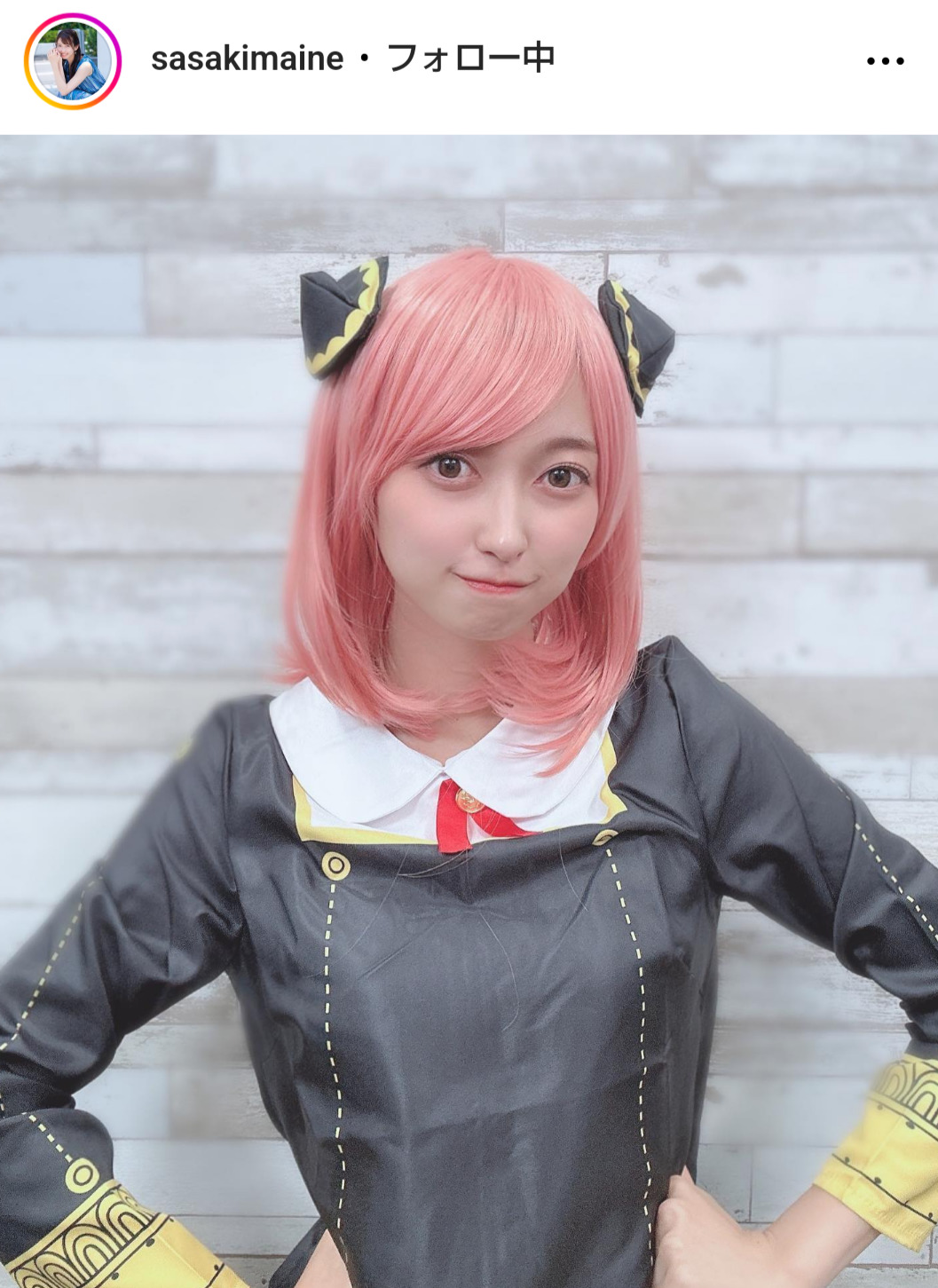 佐々木舞音アナのインスタグラムから