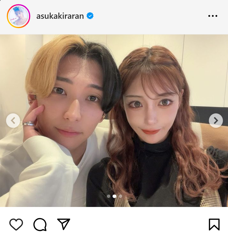 明日花キララのインスタグラムから