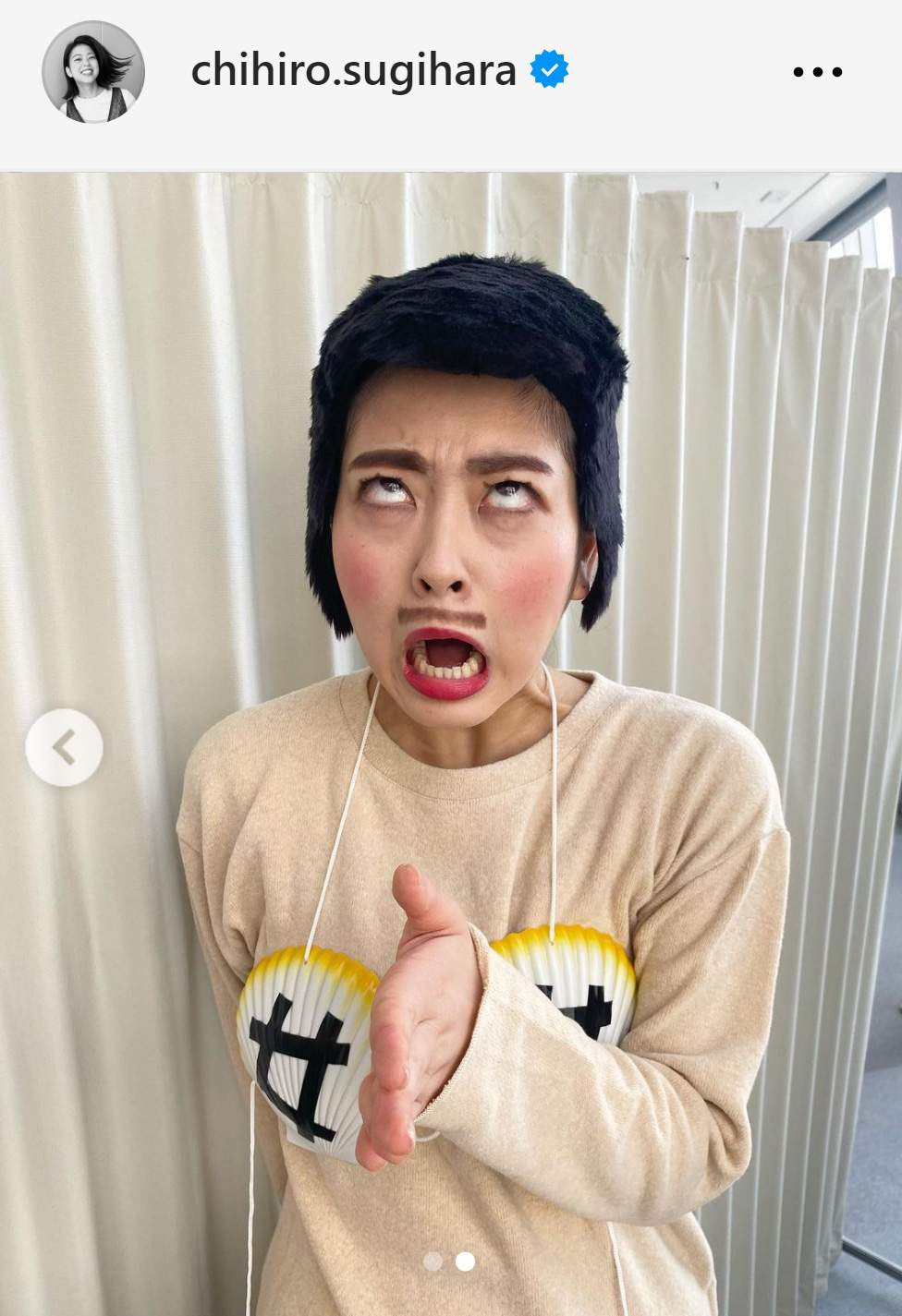 杉原千尋アナのインスタグラムから